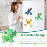 3D Magnetic Frog Figurine – Poseable Jointed Fridge Magnet Decoration - Image 6