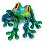 3D Magnetic Frog Figurine – Poseable Jointed Fridge Magnet Decoration - Image 8