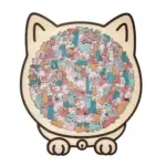 135-Piece Morandi-Colored Cat Shaped Wooden Jigsaw Puzzle - Image 13
