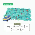 Kids Car Track Puzzle Set - Image 13