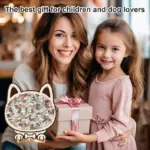 135-Piece Morandi-Colored Dog Shaped Wooden Jigsaw Puzzle - Image 9