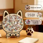 135-Piece Morandi-Colored Dog Shaped Wooden Jigsaw Puzzle - Image 4
