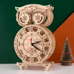 Wooden Owl Clock 3D Puzzle - Image 4