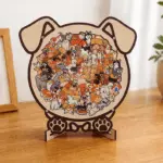 Animal Shaped Wooden Jigsaw Puzzle – Dog, Cat & Bear | 108-Piece Wooden Brain Teaser for Stress Relief & Home Décor - Image 3