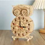 Wooden Owl Clock 3D Puzzle - Image 2