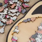 135-Piece Morandi-Colored Dog Shaped Wooden Jigsaw Puzzle - Image 3