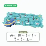 Kids Car Track Puzzle Set - Image 12
